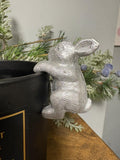 Silver Rabbit Pot Hanger - Decorative Ornament