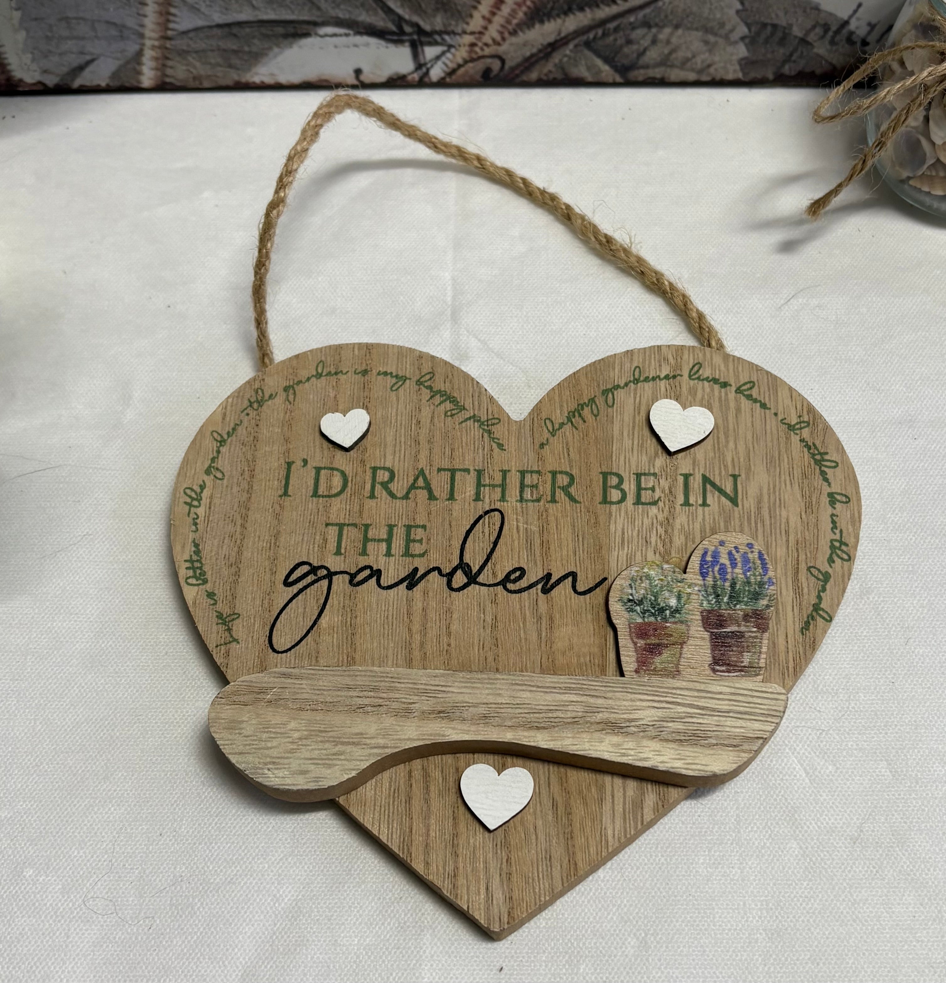Gardening Gardener Wooden Sign - 3 Designs