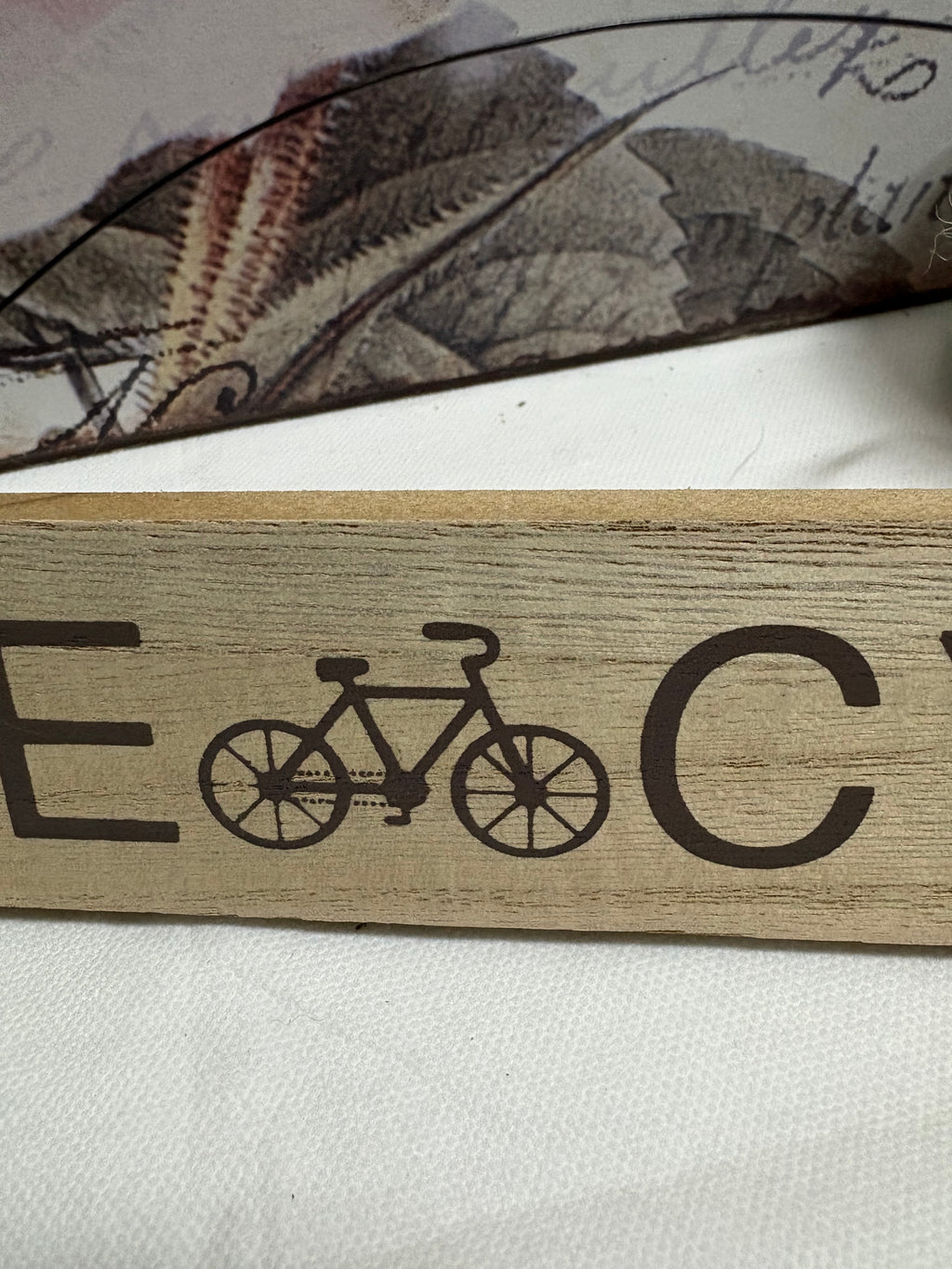 Wooden "Gone Cycling" Sign, 30cm