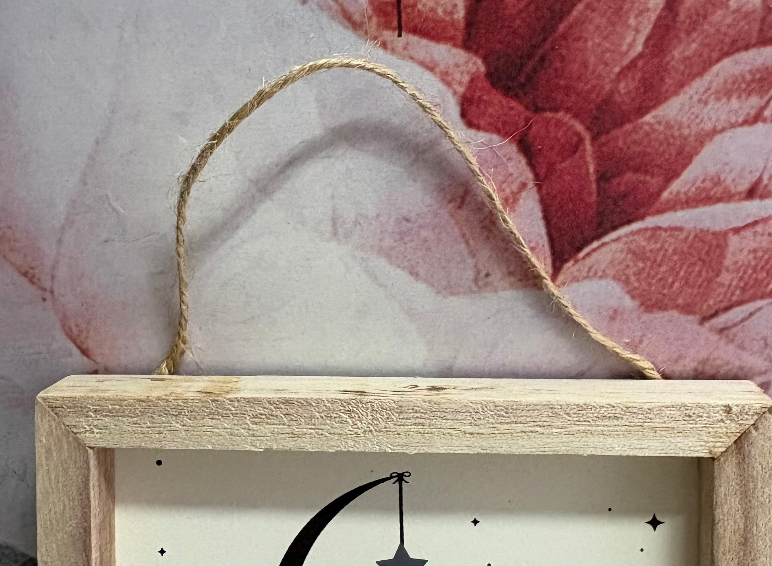 I love you to the Moon Hanging Frame, 13cm