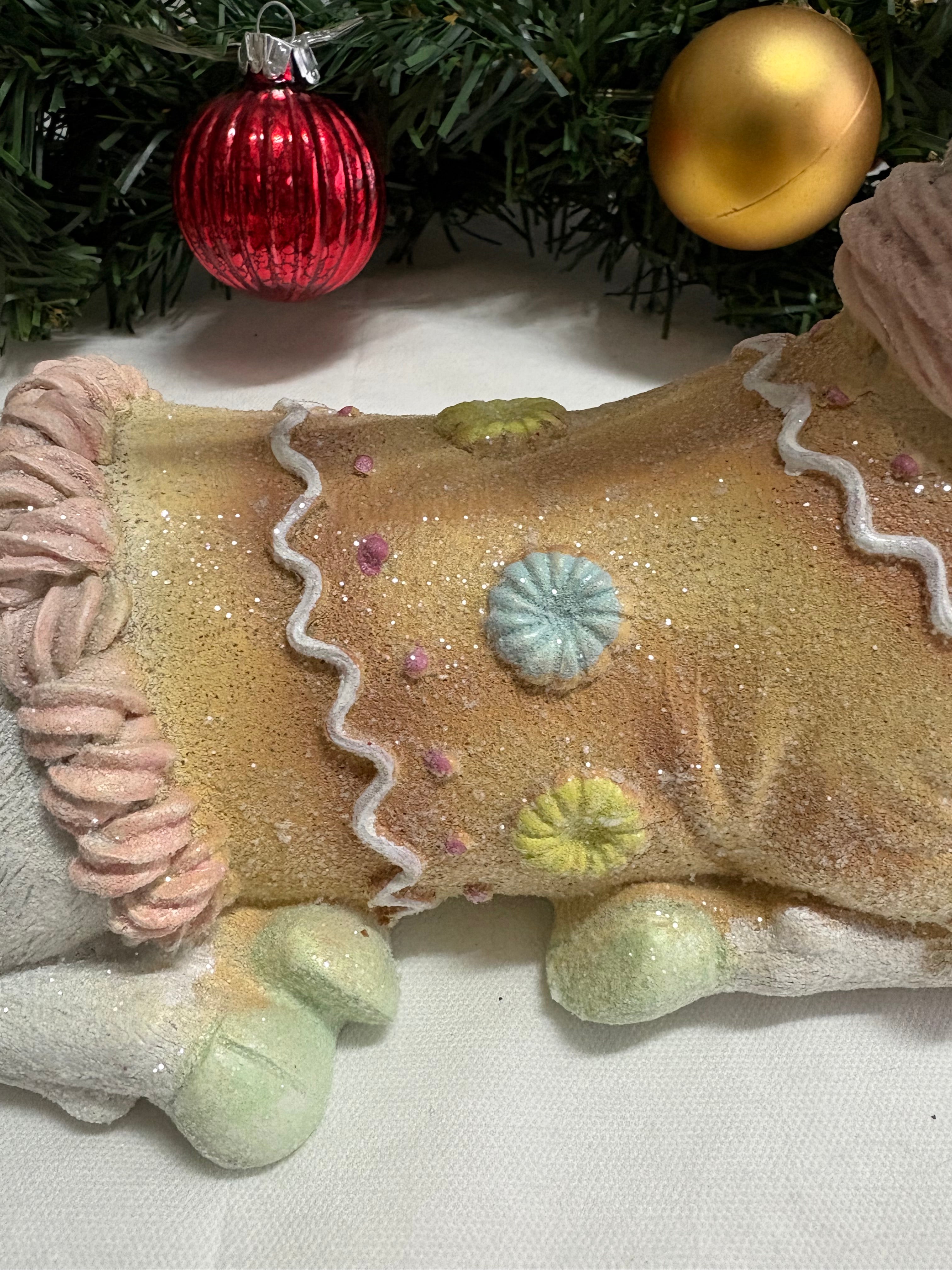 Pastel Large Resin Christmas Stag Ornament