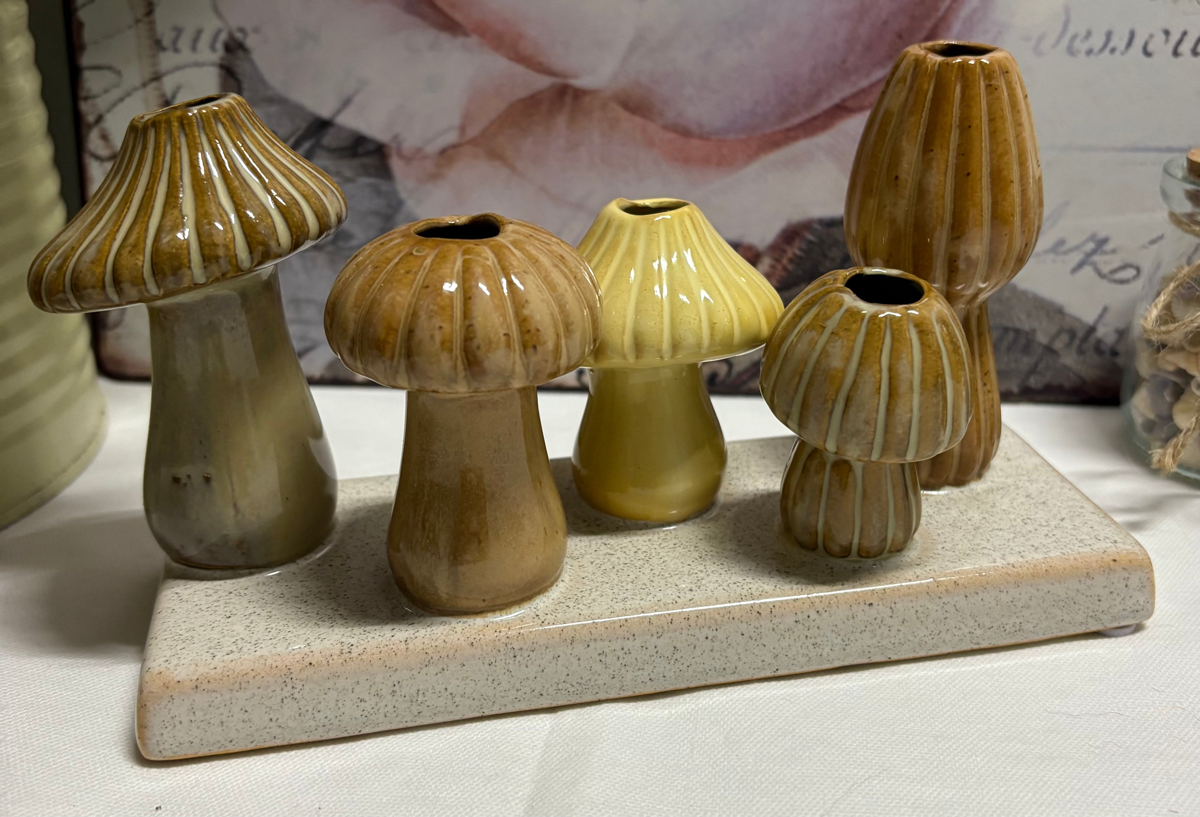 Mushroom 5 Stem Vase, 19cm