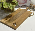 Large Wooden Chopping / Serving Board with Cut Out Star