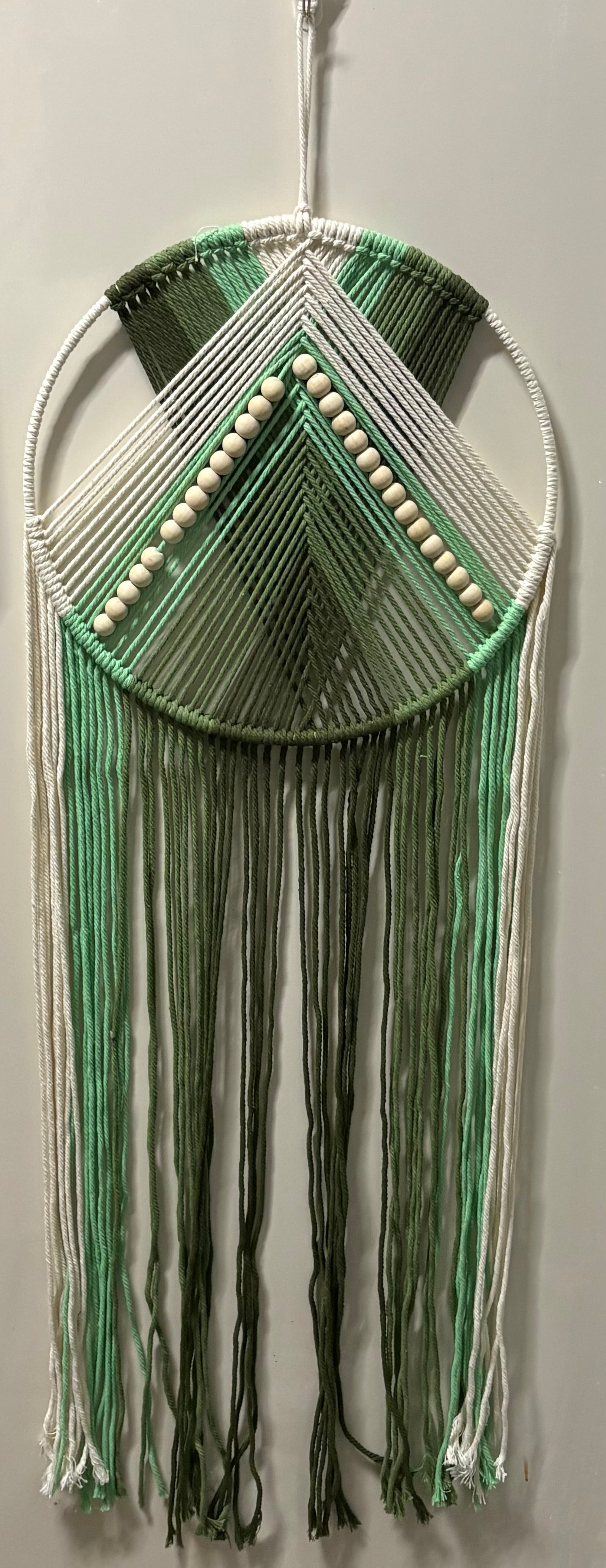 Green Macrame Wall Hanging