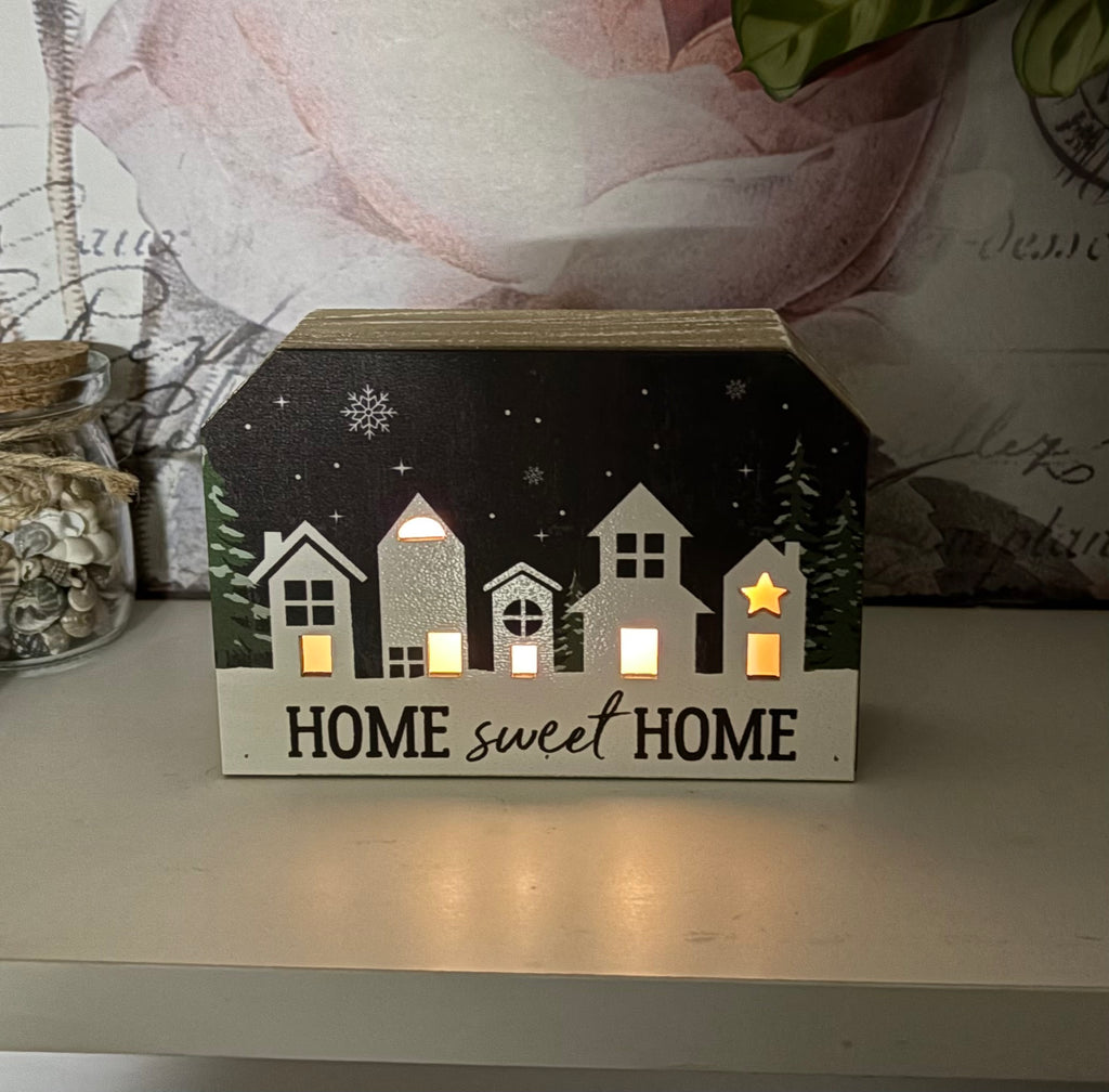 Home Sweet Home LED Light Up Ornament