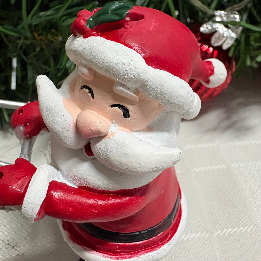 Santa with Shopping Trolley Christmas Ornament
