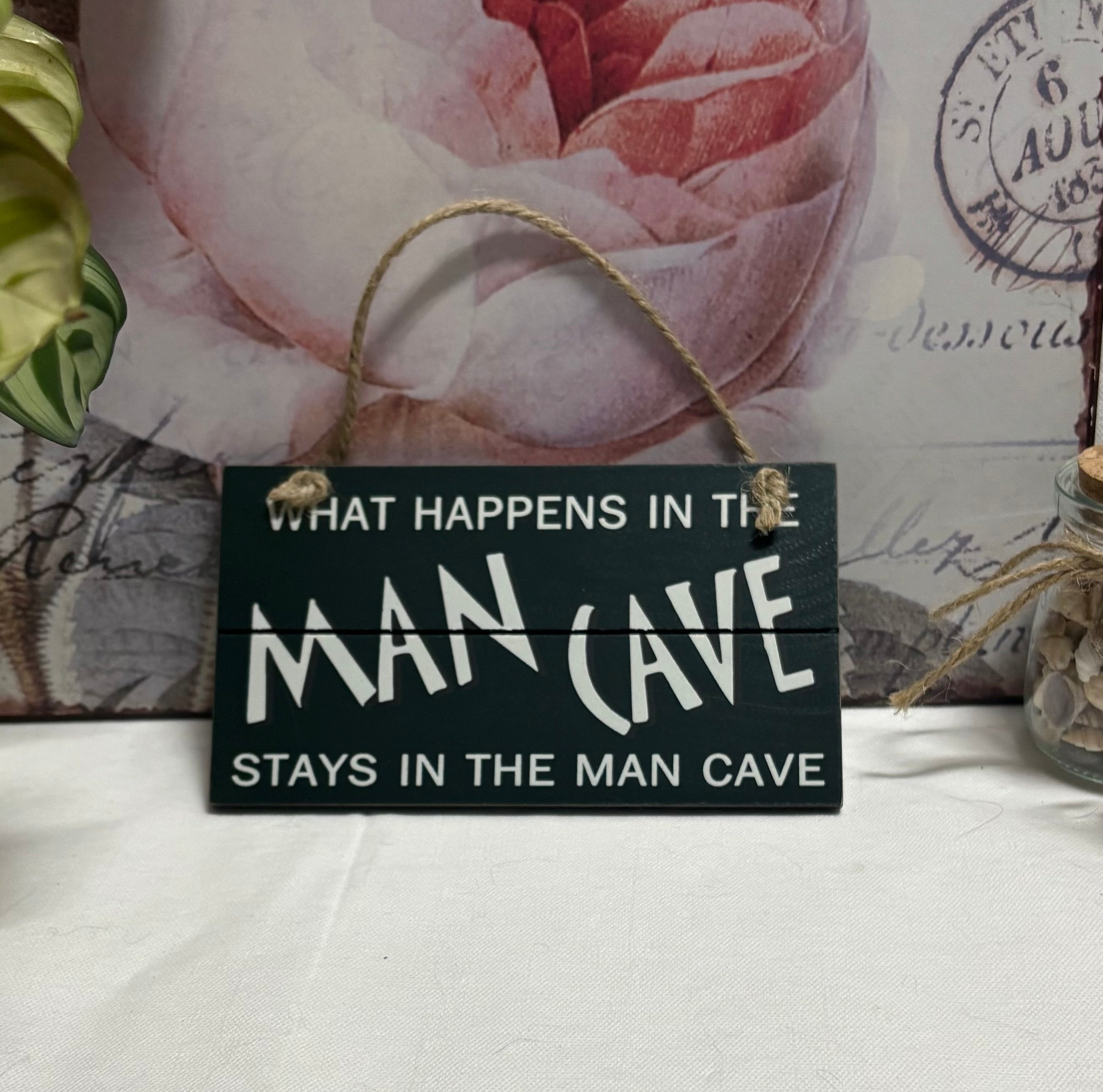 Wooden Man Cave Sign