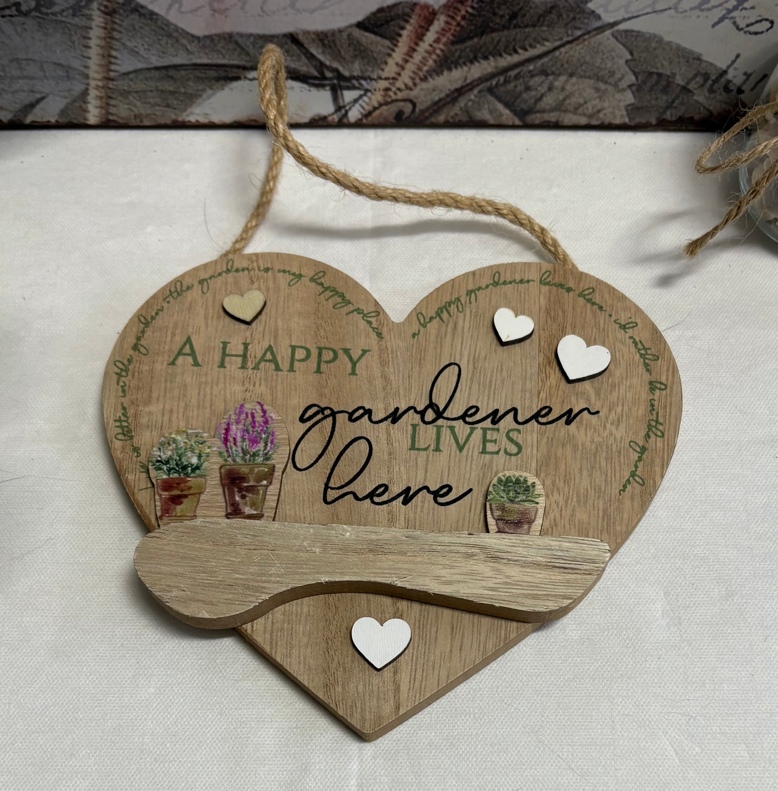 Gardening Gardener Wooden Sign - 3 Designs