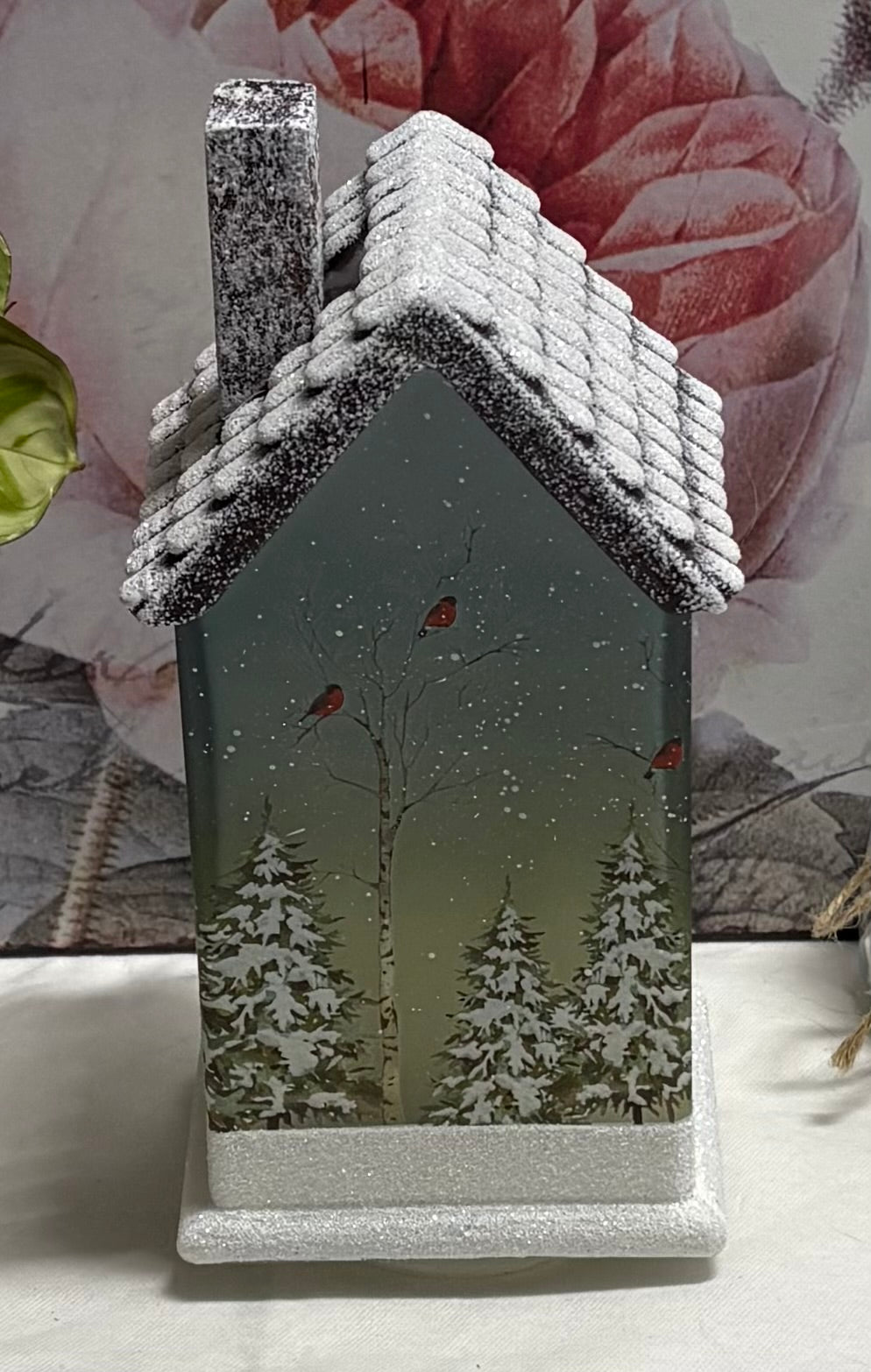 Light UP LED Bird House Ornament