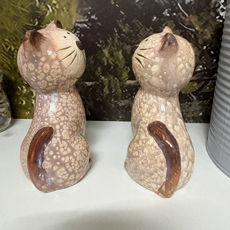 Pair of Cat Ornaments