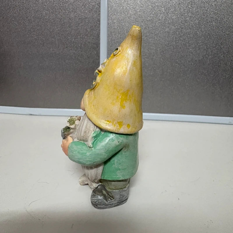 Small Plant Pot Gnome Resin Ornament