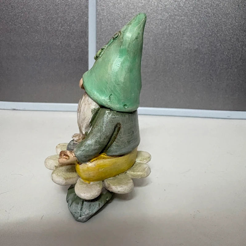 Small Meditating Gnome Resin Ornament