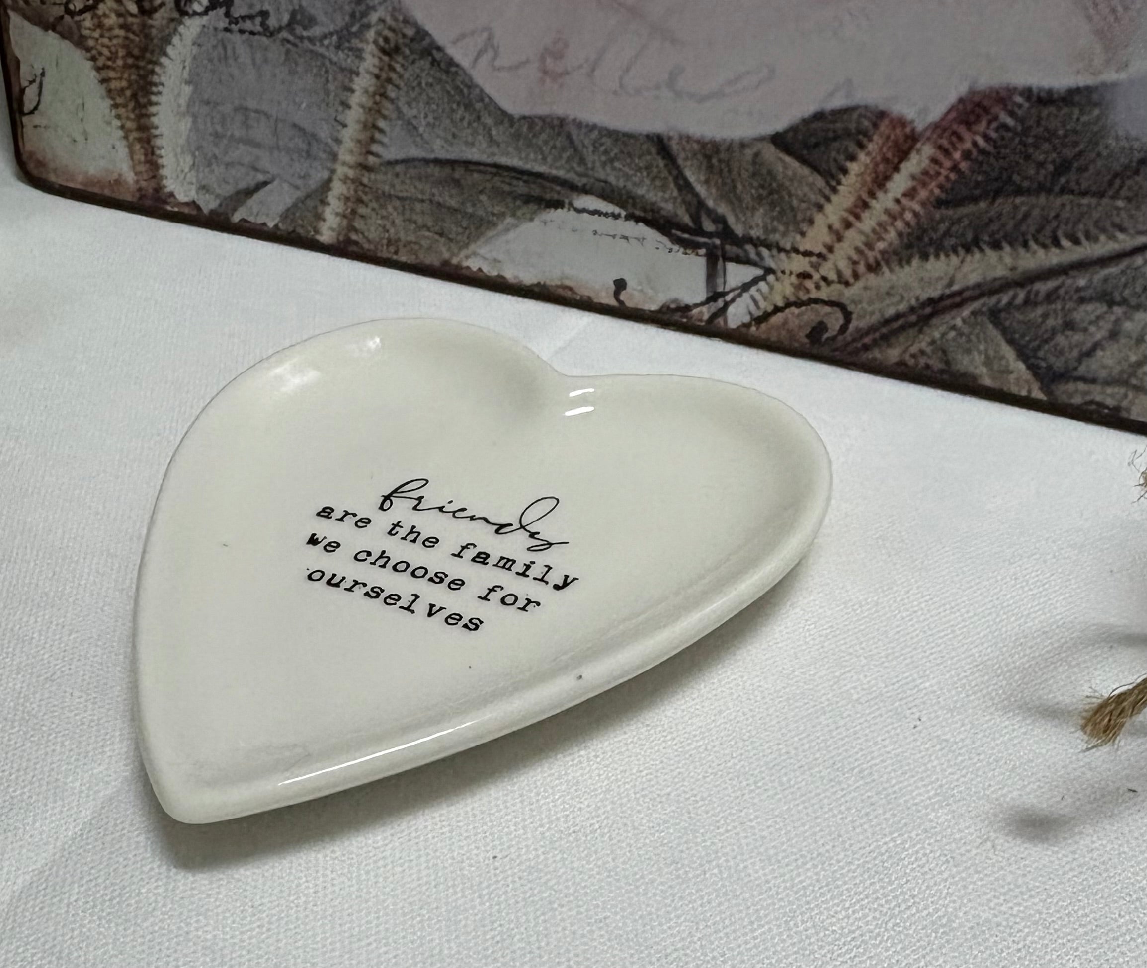 Friends & Family Heart Shaped Trinket Dish