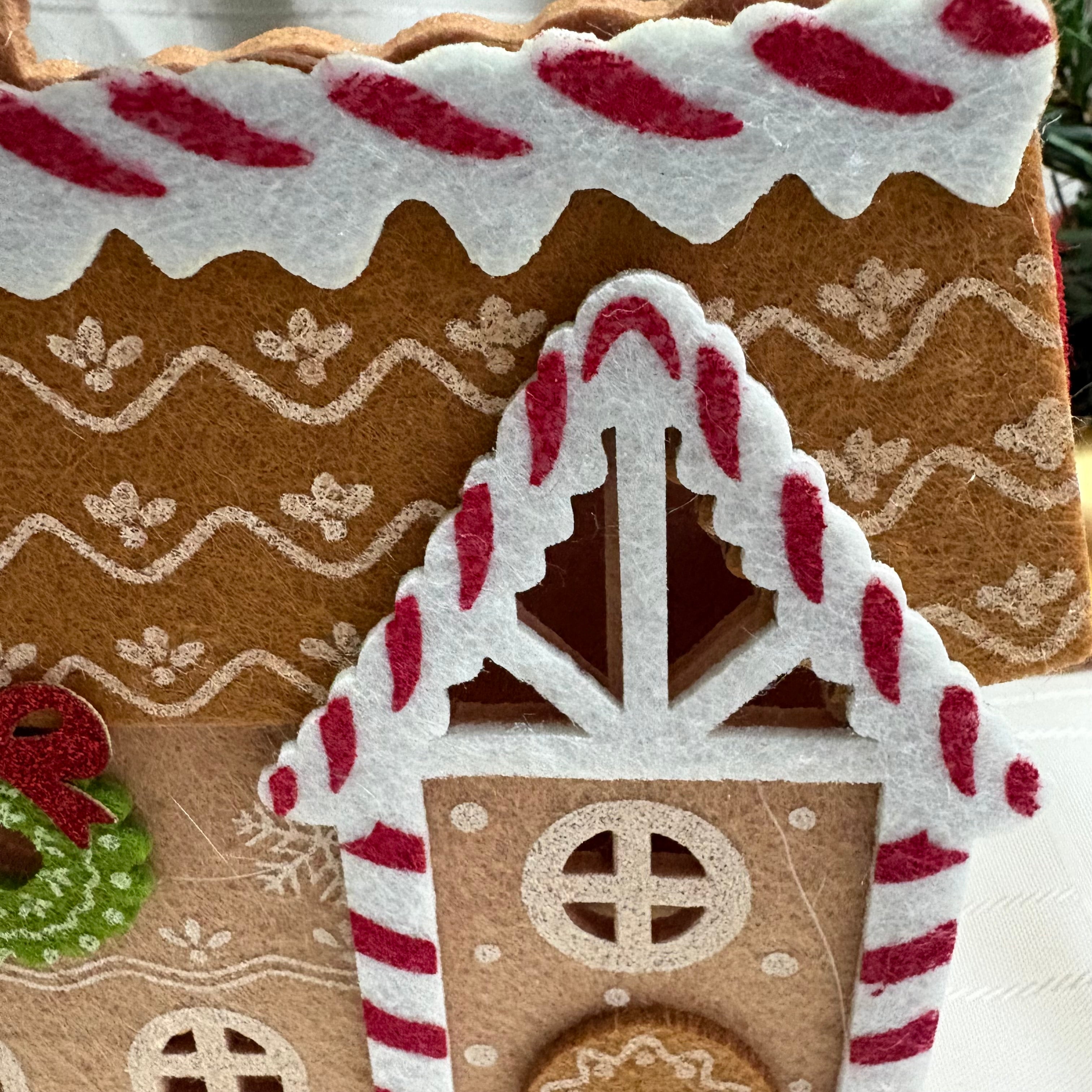 Gingerbread House Felt Bag