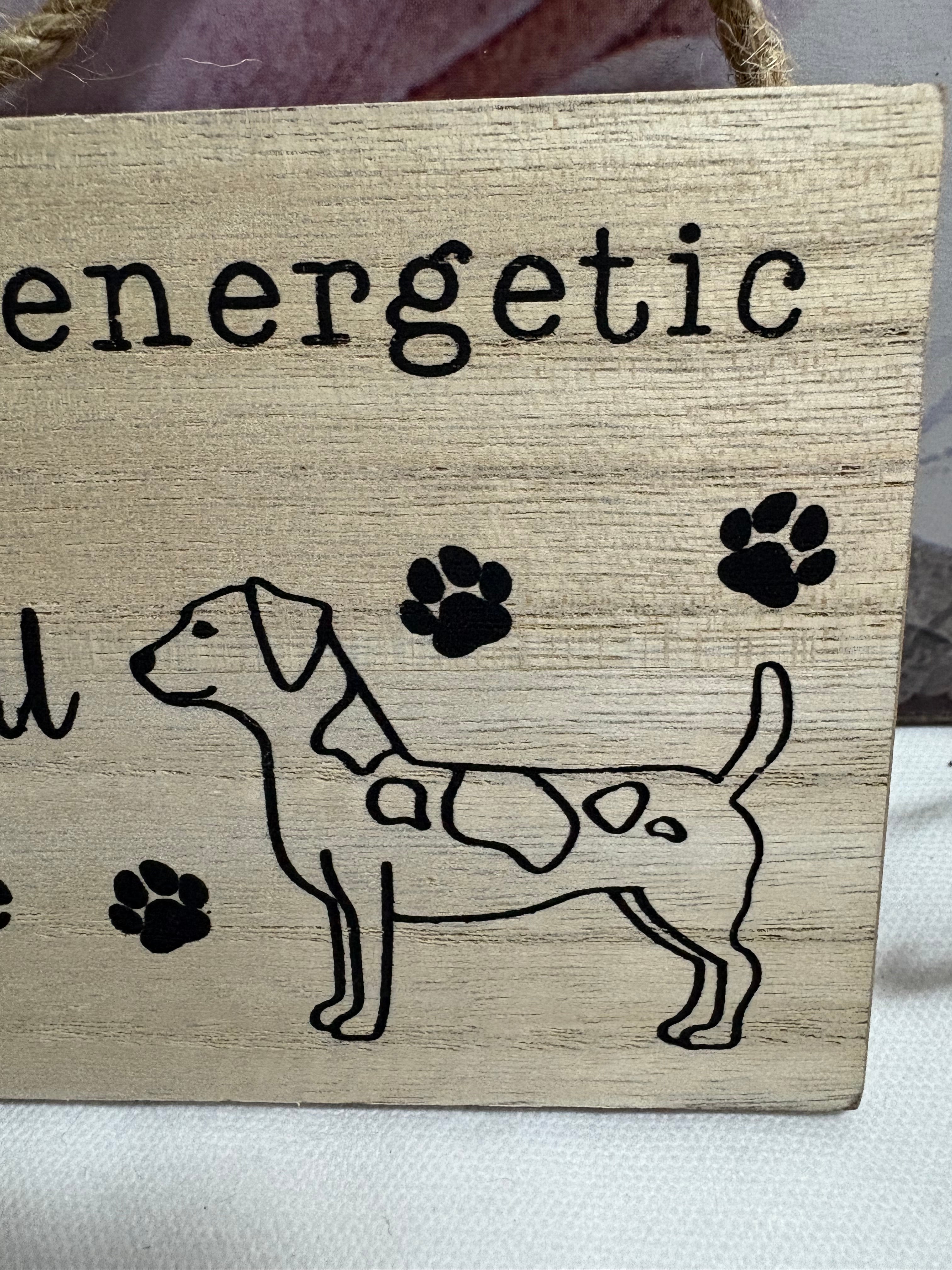 Jack Russell Hanging Dog Sign, 15cm