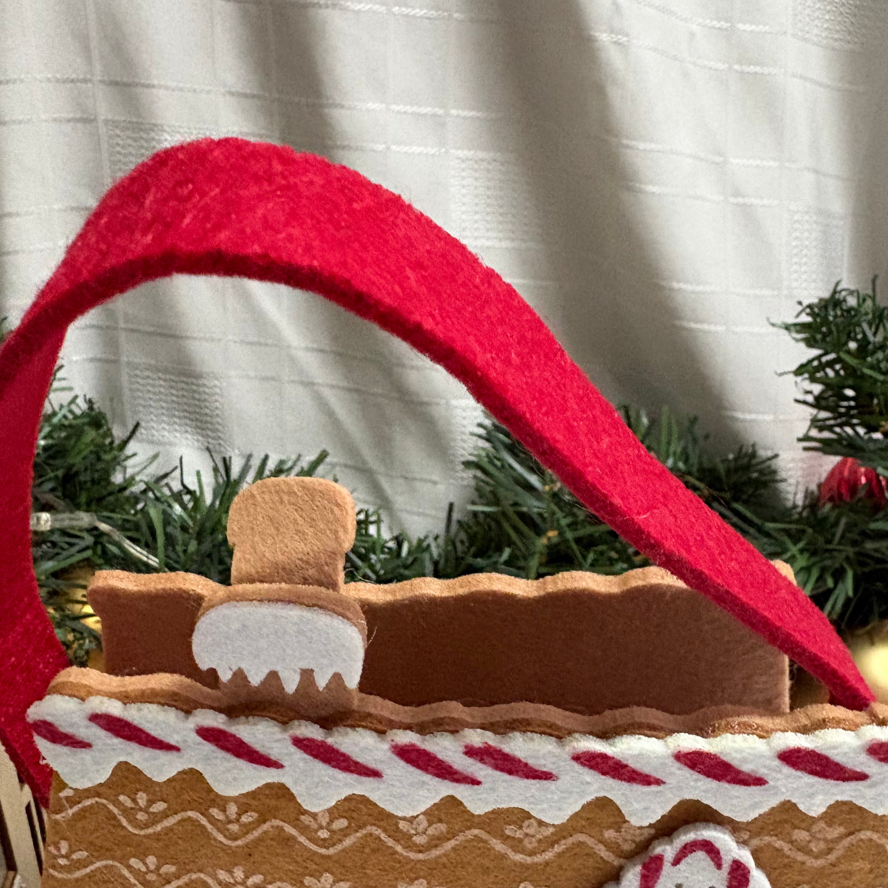 Gingerbread House Felt Bag