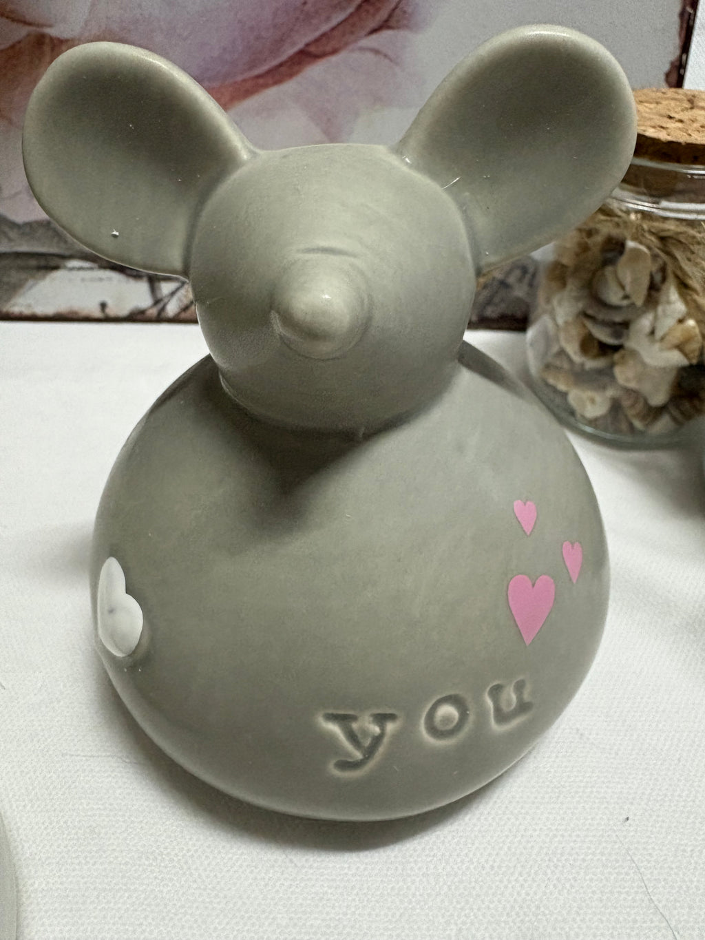 Pair of Me & You Ceramic Mice Ornaments