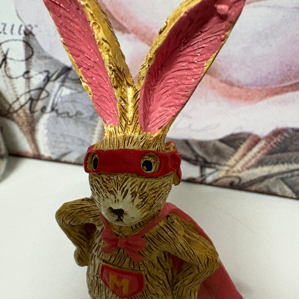 Super Mummy Standing Bunny Figure Ornament
