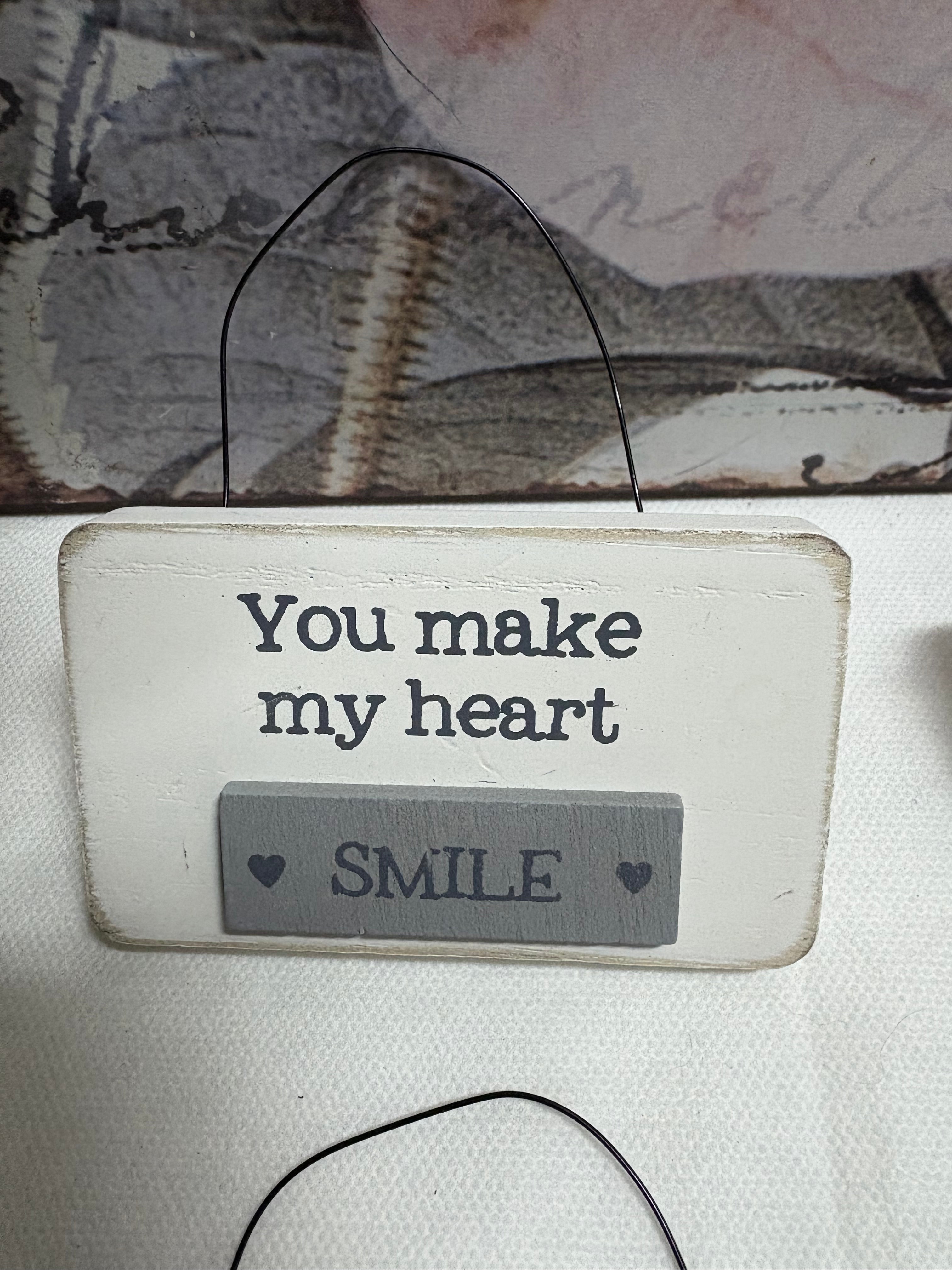 Set of 4 Mini Wooden Signs - 4 designs