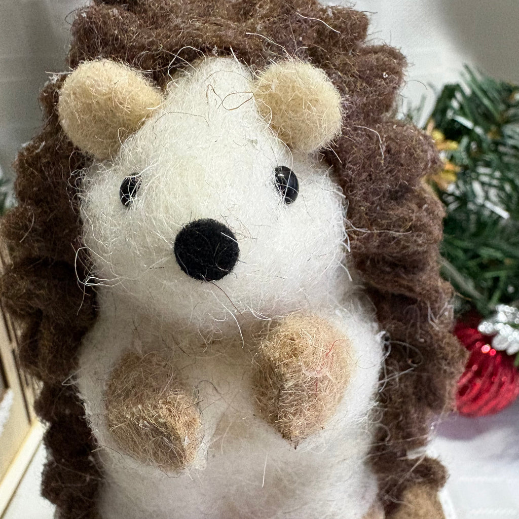 Felt Hedgehog Ornament