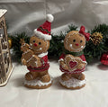 Gingerbread Couple Large Resin Christmas Ornaments
