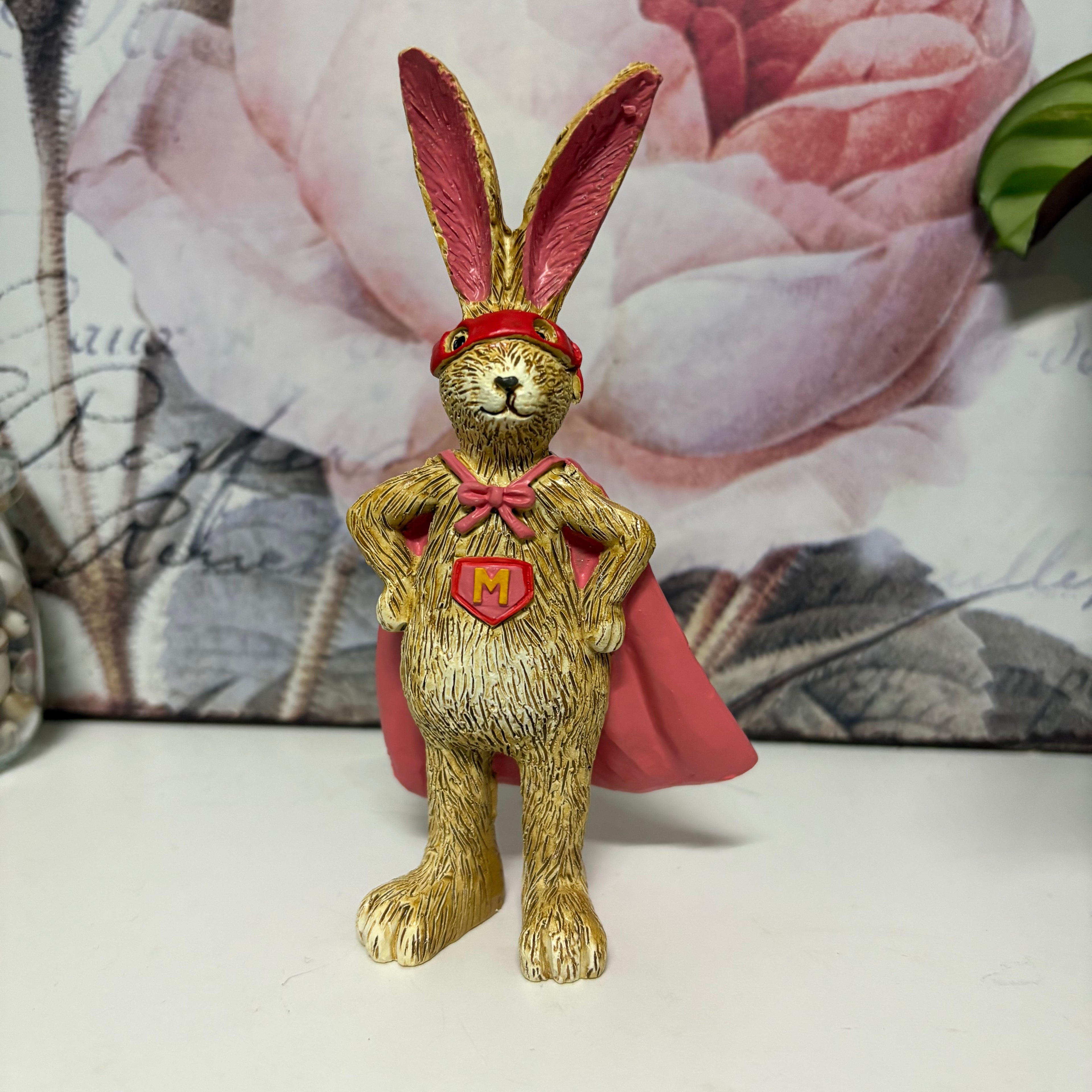 Super Mummy Standing Bunny Figure Ornament