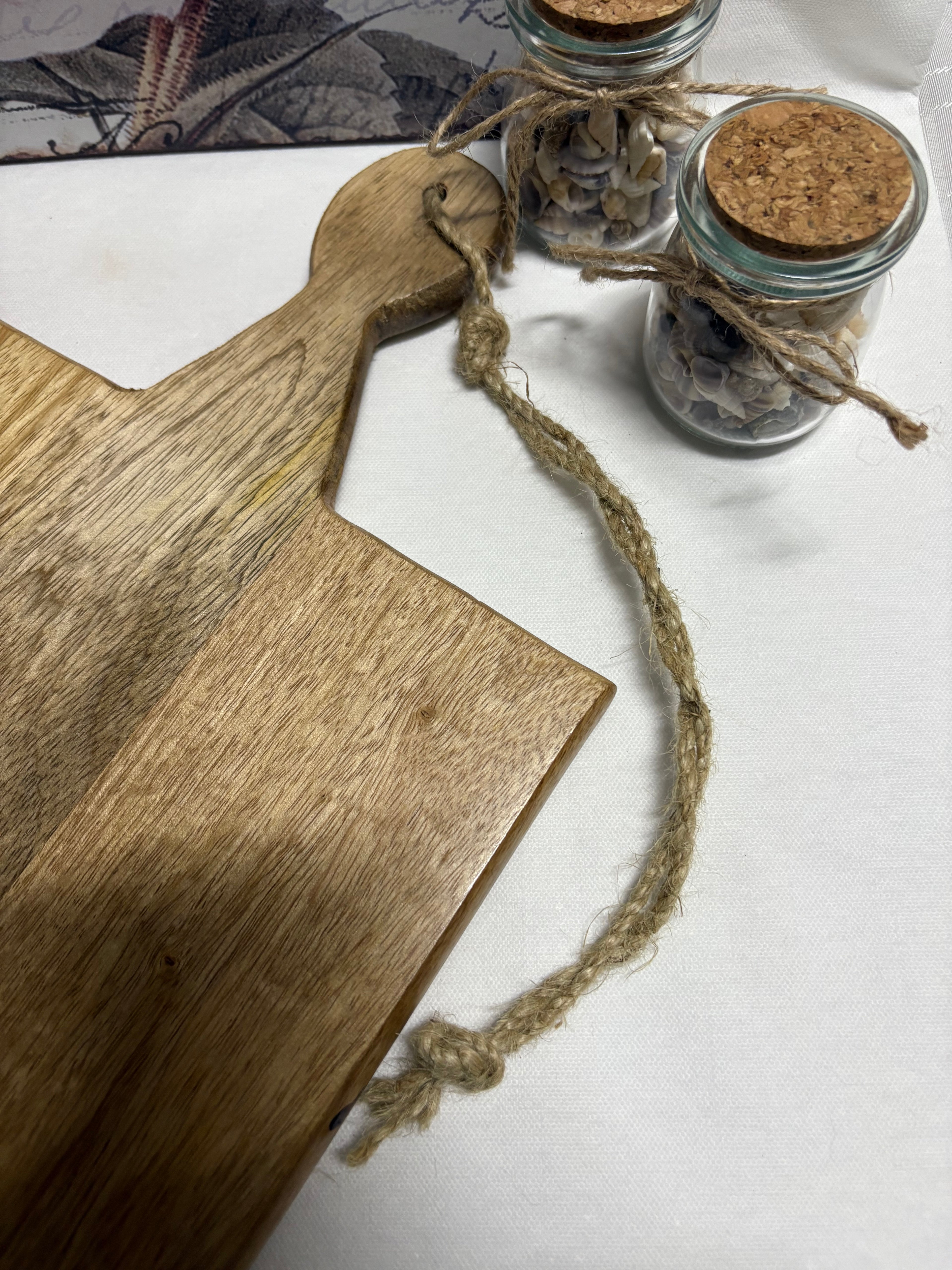 Large Wooden Chopping / Serving Board with Cut Out Star