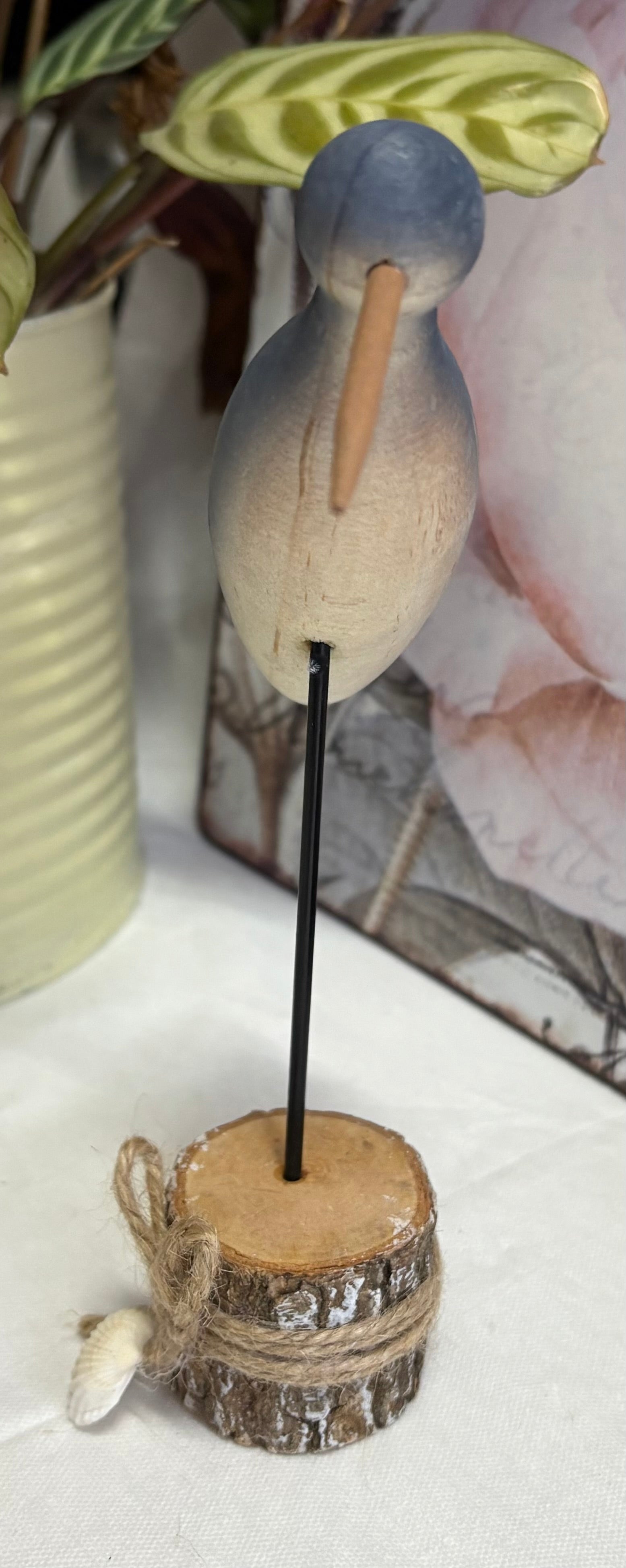 Wooden Seaside Bird Ornament, 20cm