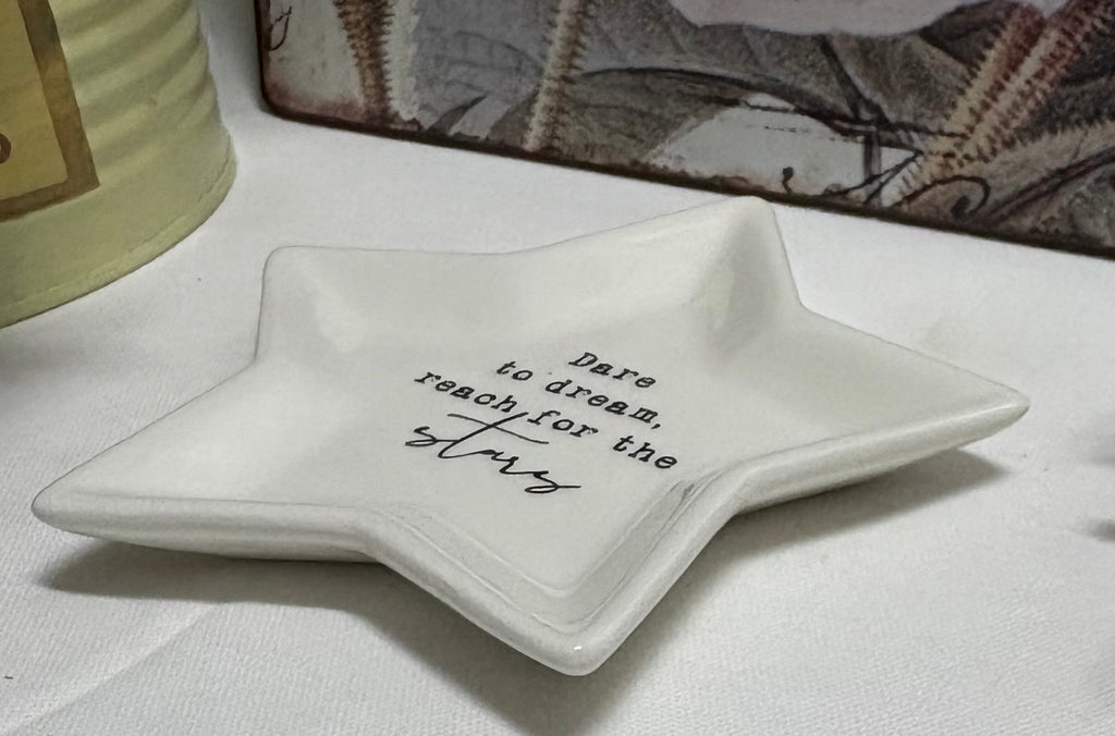Dare to Dream Star Shaped Trinket Dish