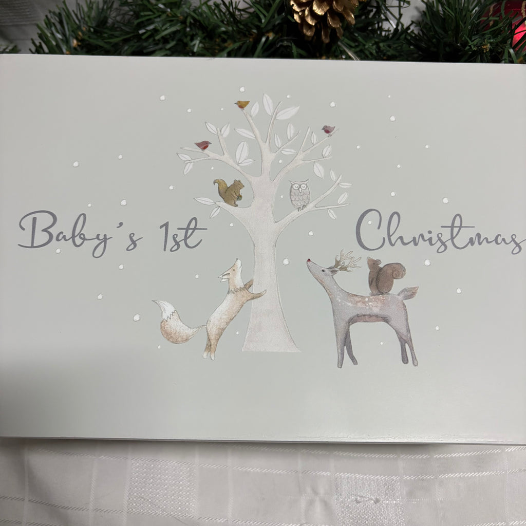 Baby’s First Christmas Wooden Gift Box