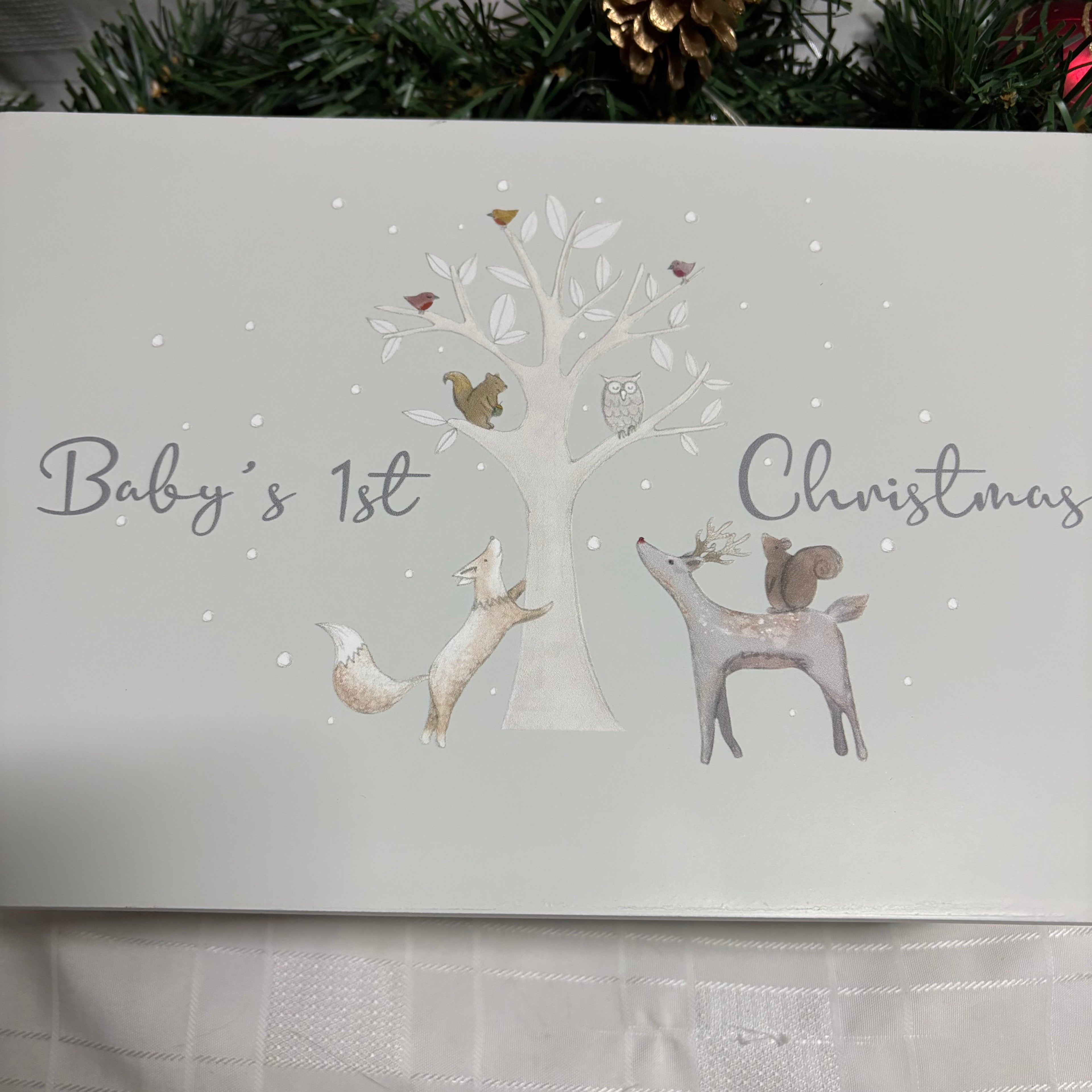 Baby’s First Christmas Wooden Gift Box