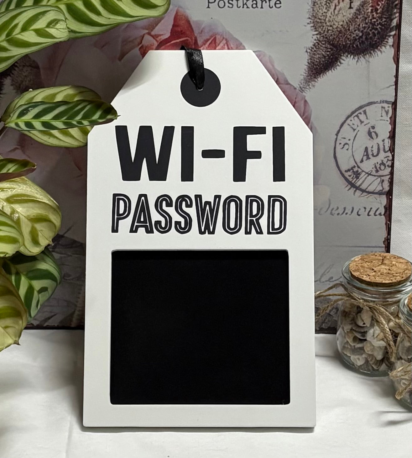 Wi-fi Password Re-useable Chalk Board sign