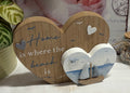 Wooden Heart Coastal Pebble 3D Ornament, 22cm