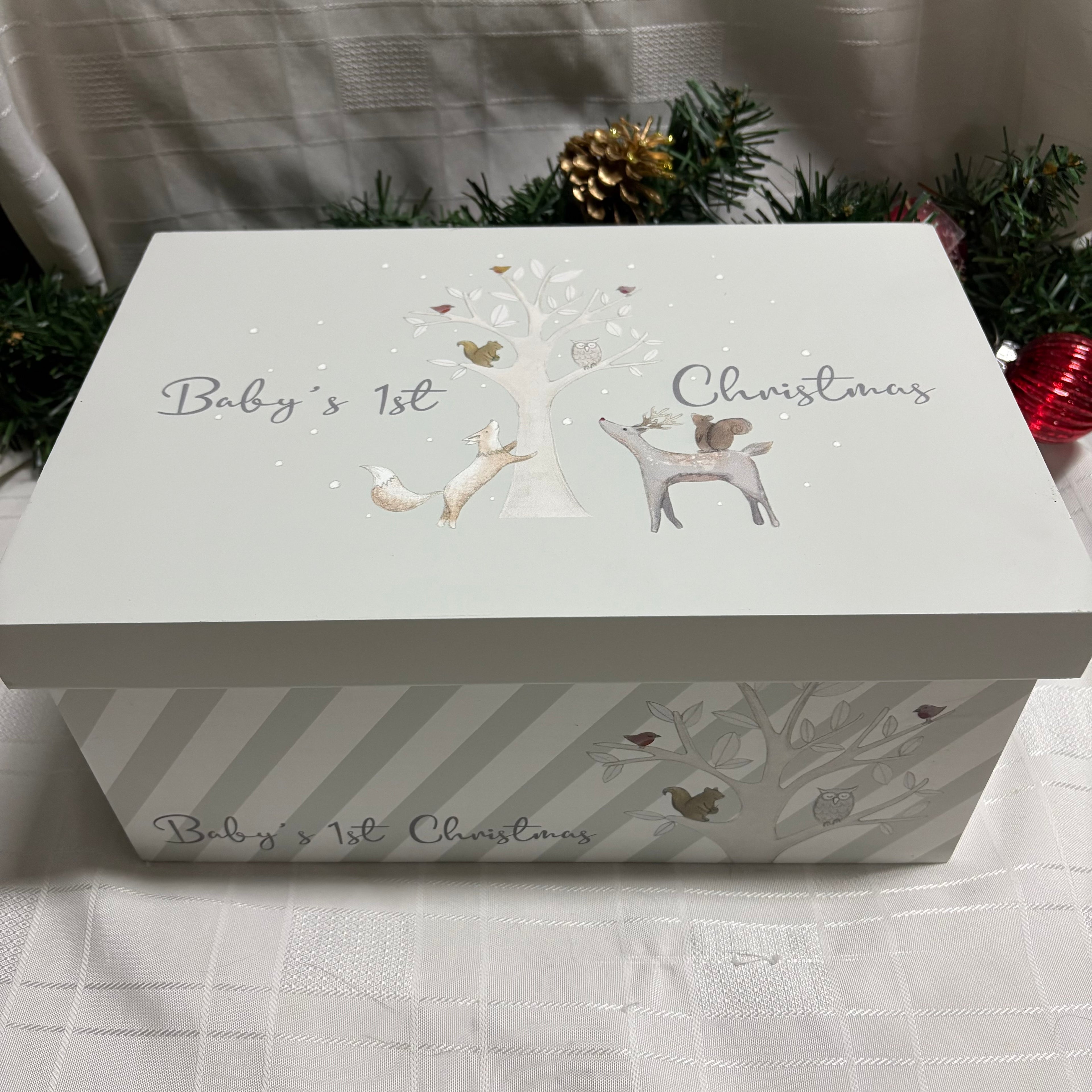 Baby’s First Christmas Wooden Gift Box