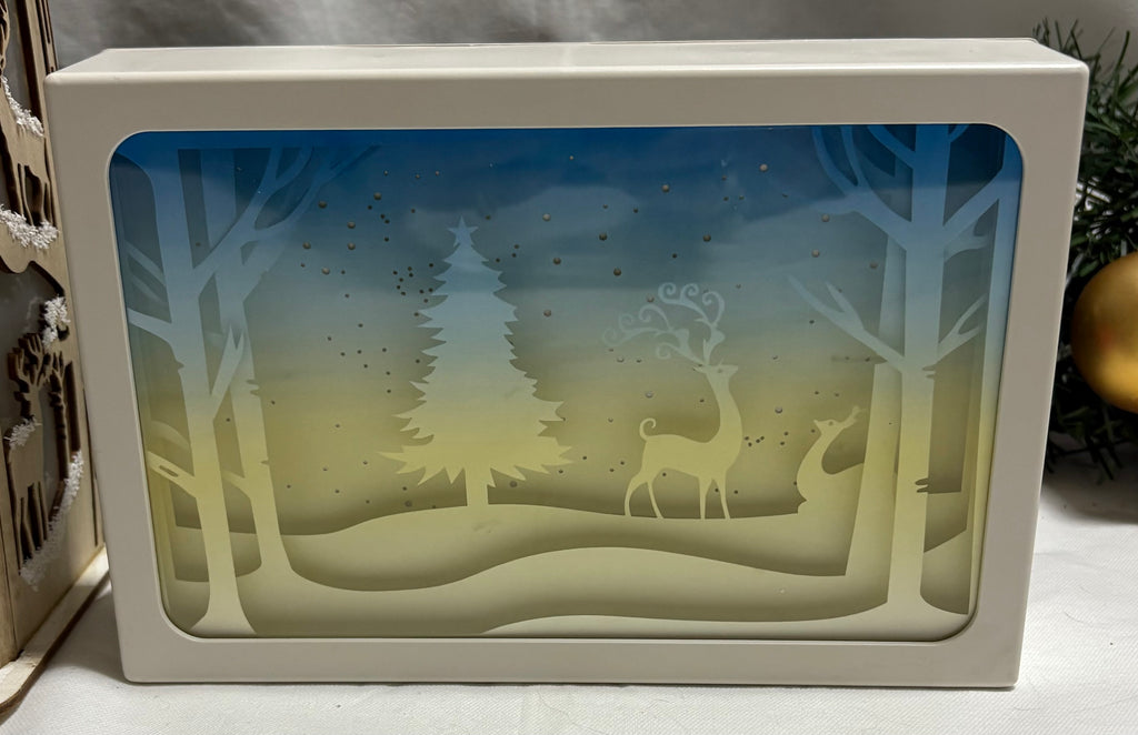 Christmas Winter Scene LED Light box