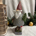 Santa holding a Tree LED Light Up Resin Figure