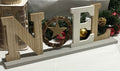 Large Wooden Noel LED Christmas Sign Decoration