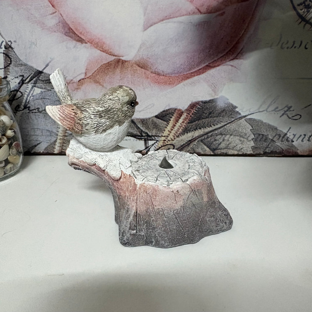 Resin Bird On Light Up Branch Ornament