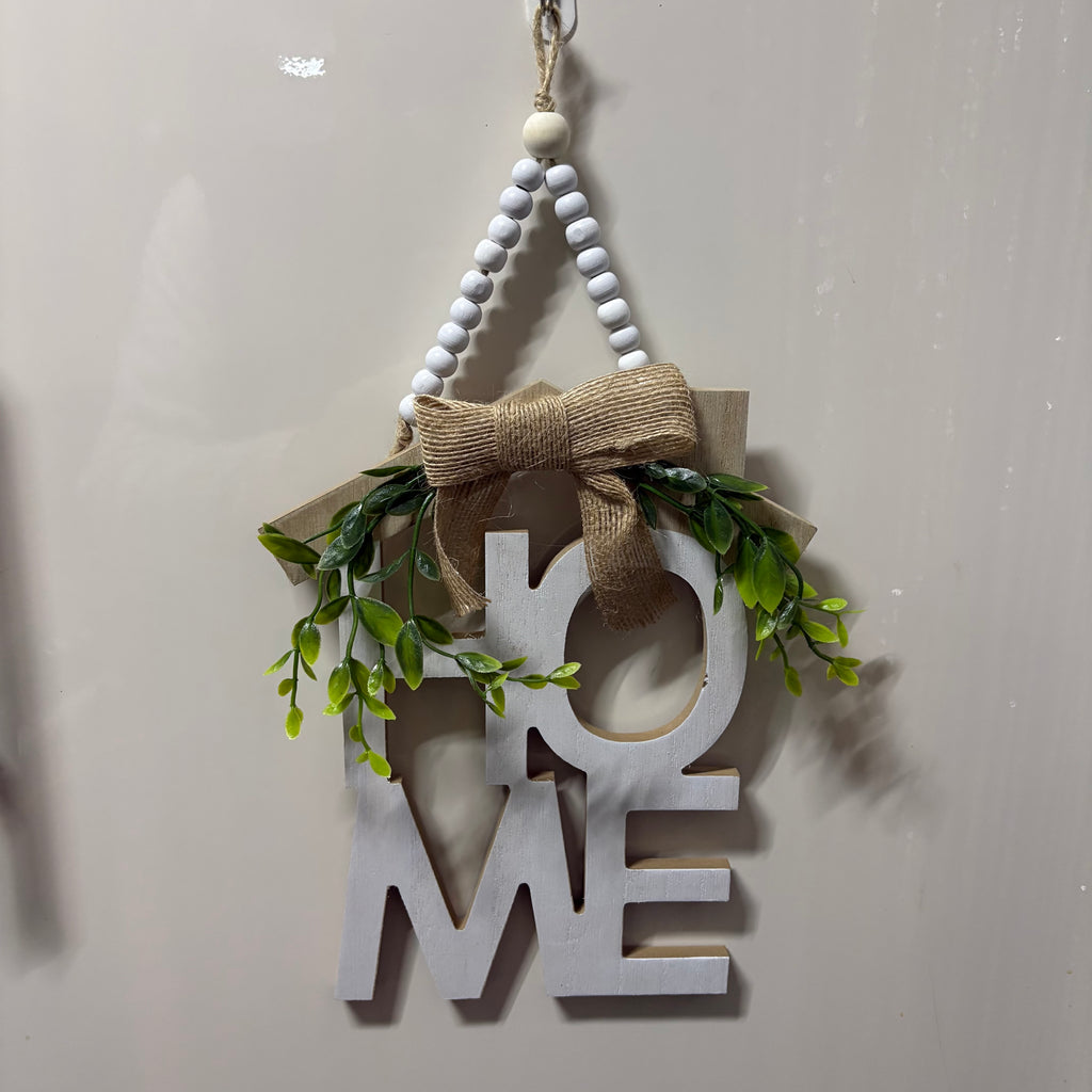 Home Wooden Wall Sign - Nordic Minimalist Decor