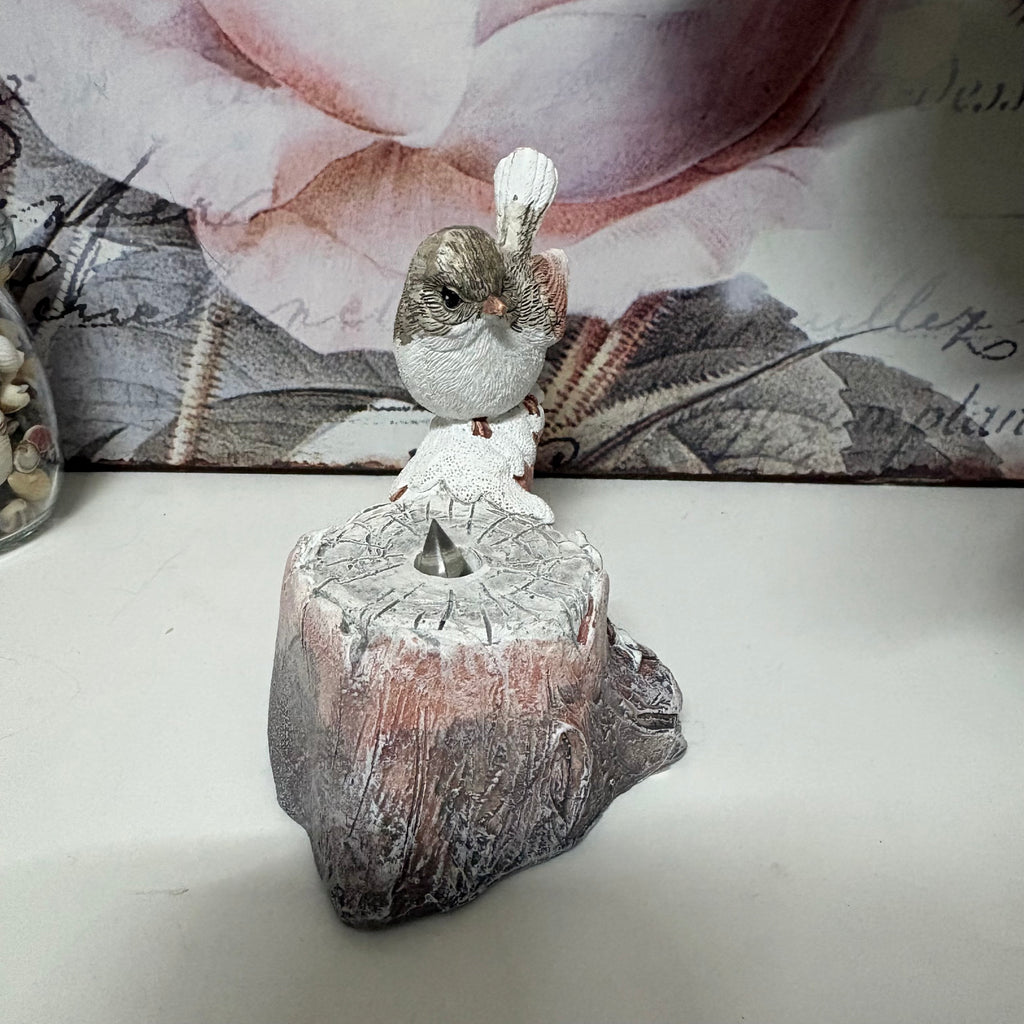 Resin Bird On Light Up Branch Ornament