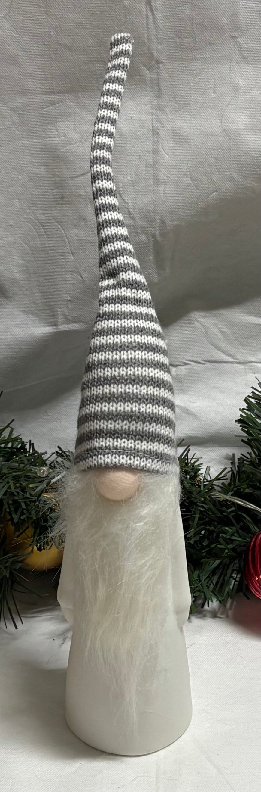 Ceramic LED Gonk With Knitted Hat
