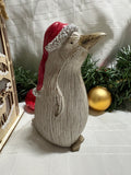 Penguin in Santa Hat Ornament - 2 Sizes