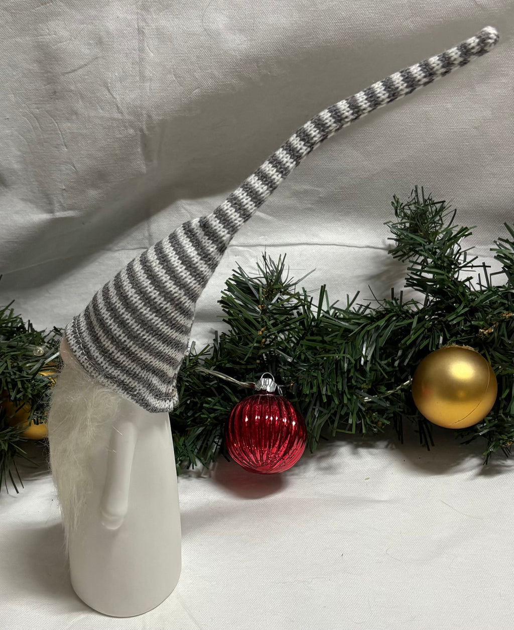 Ceramic LED Gonk With Knitted Hat