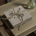 Set Of 4 Felt 10cm Deer Coasters