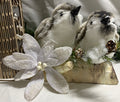 Two Soft Plush Birds on a Branch Ornament