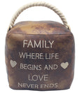 Family Cube Doorstop
