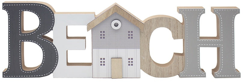Wooden Beach Freestanding Plaque