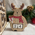 Reindeer Wooden Re-useable Advent Calendar