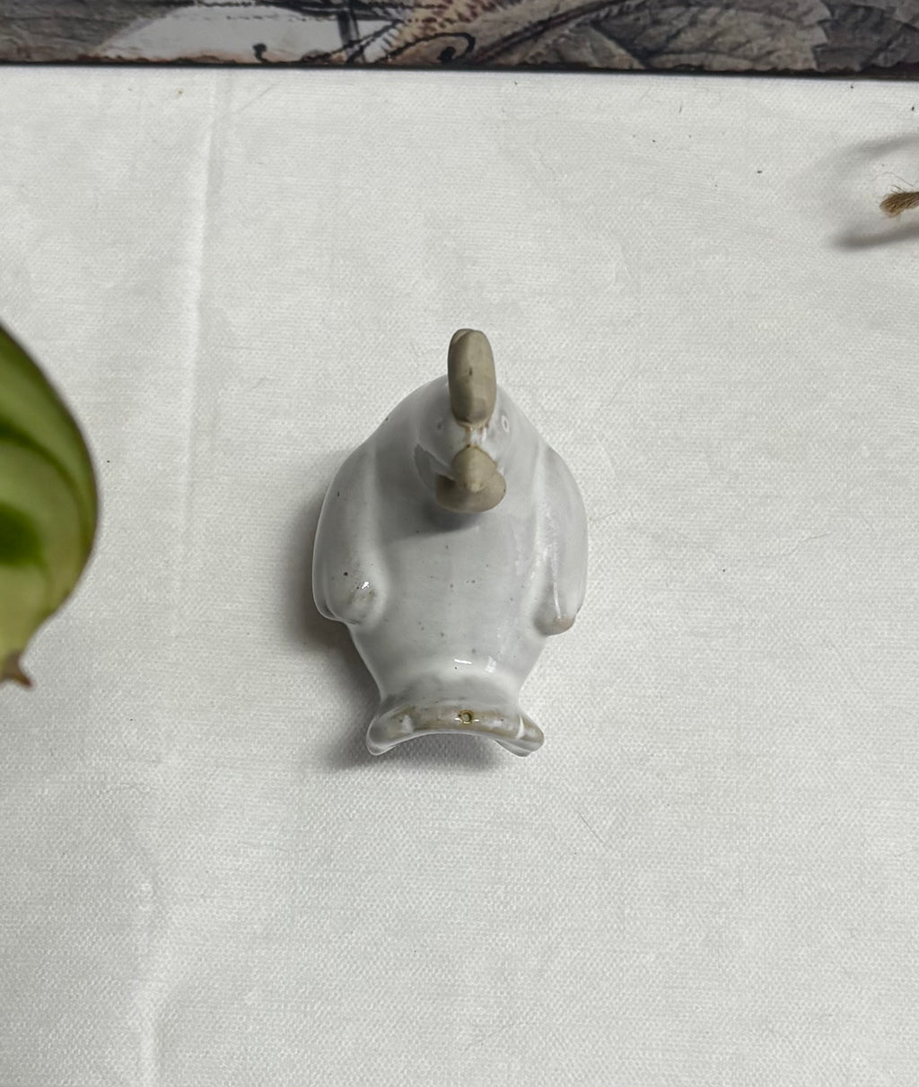 Rustic Chicken Ceramic Ornament, 8cm