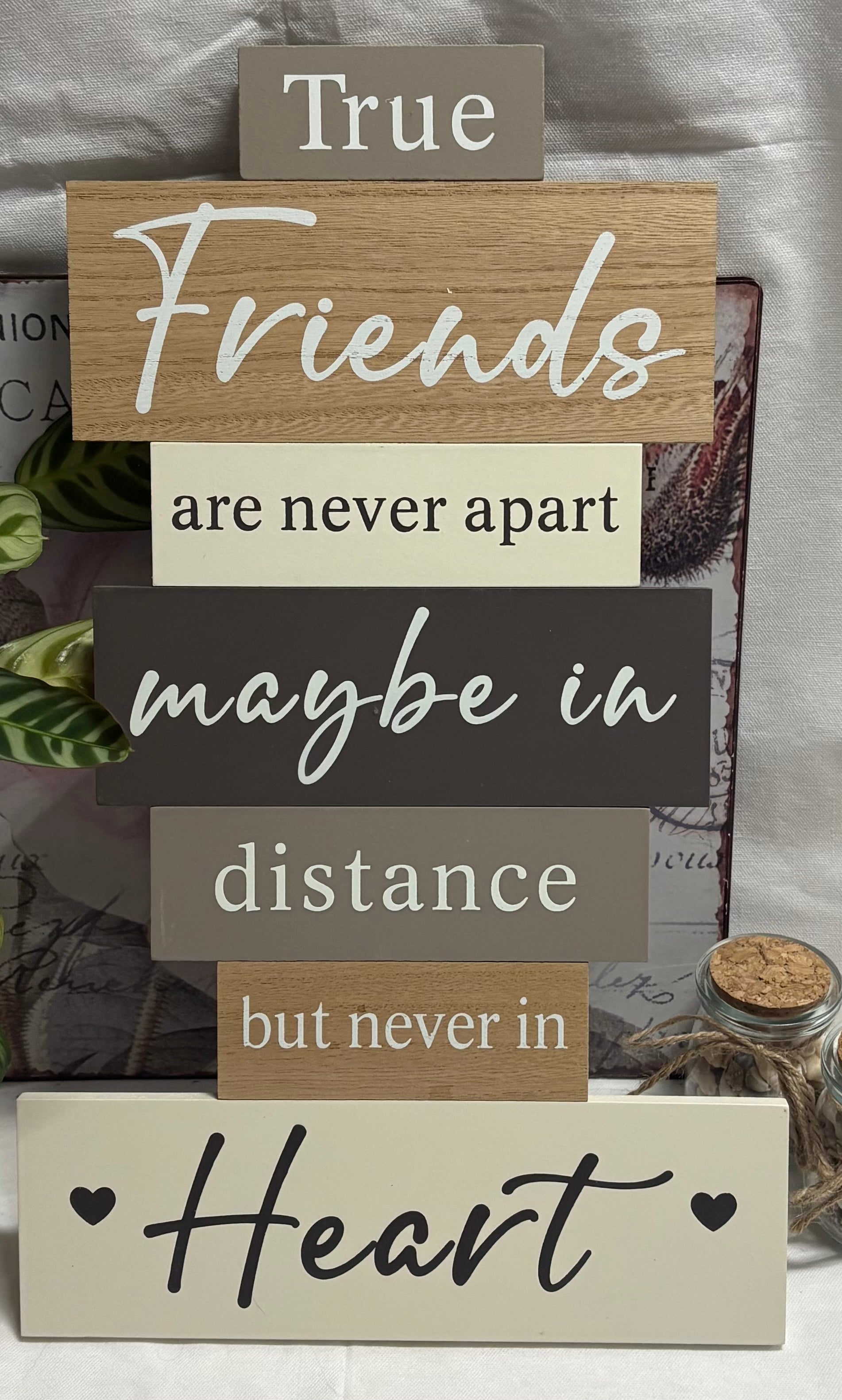 True Friends Never Apart Plaque